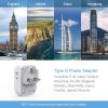 imageUS to UK Plug Adapter TESSAN Type G Ireland Travel Adapter with 4 Electrical Outlet 3 USB Charger Magnetic Portable Charger 10000mAh Battery Pack for iPhone 15141312MiniProPro Max