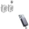 imageUS to UK Ireland Travel Plug Adapter 2 Pack TESSAN Type G Power Outlet Adaptor with 2 USB Magnetic Portable Charger 10000mAh 20W Fast Charging Battery Pack for iPhone 15141312MiniProPro Max