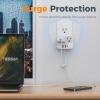 imageTESSAN USB C Charger Block Multi Plug Wall Outlet Extender with USB C Cable Wall Surge Protector with 2 AC Outlets Multiple Plug Adapter for Home Office Dorm Room Kitchen