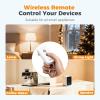 imageRemote Control Outlet TESSAN Wireless Light Switch Electrical Remote Outlet with ONOff Switch for Indoor String Lights Lamps Fan Small Appliances 1250W 100ft RF Range
