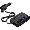 image200W Car Power Inverter TESSAN 12V DC to 110V AC Converter with 2 AC Outlets and 6 USB Ports with 36W USBC Car Charger Adapter PDQC 30 Fast Charging CarEssentials for Camping Road Trip Black36W