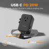 imageTESSAN 20W International Power Adapter Ultra Slim Universal Travel Adapter with 2 USBC 1 USBA Travel Adaptor Worldwide Plug for US to European UK Spain England New Zealand Type C G A I BlackBlack