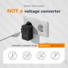 imageTESSAN 20W International Power Adapter Ultra Slim Universal Travel Adapter with 2 USBC 1 USBA Travel Adaptor Worldwide Plug for US to European UK Spain England New Zealand Type C G A I Black25W  Black
