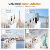 imageTESSAN Universal Travel Adapter International Power Adapter with Dual AC Outlet Small Worldwide Plug Adaptor for US to Europe UK Australia Ireland Japan Type C G A I