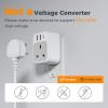 imageTESSAN Universal Travel Adapter PD 20W Ultra Thin International Power Adapter with 2 USB C 1 USB A WhiteType BFor UK Plug
