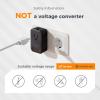 imageTESSAN Universal Travel Adapter PD 20W Ultra Thin International Power Adapter with 2 USB C 1 USB A WhiteType C G I ABlack