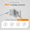 imageTESSAN Universal Travel Adapter PD 20W Ultra Thin International Power Adapter with 2 USB C 1 USB A WhiteType C G I AGrey