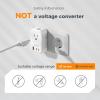 imageTESSAN Universal Travel Adapter PD 20W Ultra Thin International Power Adapter with 2 USB C 1 USB A WhiteType C G I AWhite