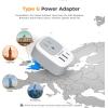 imageTESSAN Universal Travel Adapter PD 20W Ultra Thin International Power Adapter with 2 USB C 1 USB A WhiteType GUK Scotland