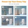 imageTESSAN Universal Travel Adapter PD 45W Ultra Thin International Power Adapter Fast Charger Worldwide Plug Adaptor with 2 USB C 2 USB A to European UK Italy Spain New Zealand Type C G A I 1 Pack