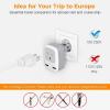 imageUS to India Plug Adapter 3 Pack TESSAN Type D Travel Adapter with 3 USB Ports 1 USB C Power Adaptor for US to India Nepal Maldives Pakistan Bangladesh Sri Lanka Bhutan Yemengrey