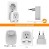 imageUS to India Plug Adapter 3 Pack TESSAN Type D Travel Adapter with 3 USB Ports 1 USB C Power Adaptor for US to India Nepal Maldives Pakistan Bangladesh Sri Lanka Bhutan YemenGrayType C