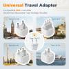 imageTESSAN 600W Pure Sine Wave 220V to 110V Voltage Converter US to Europe Universal Travel Adapter with 4 USB Ports PD 35W QC 30W EUUKAUITIndia Plug Adaptor Step Down Transformer Power Converters