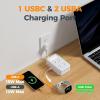 imageTESSAN Multi Plug Wall Outlet 6 AC Outlet Extender with 3 USB Ports 2A1C and Night Light 3Sided Multiple Wall Plug ExpanderCharging Station for Cruise Travel Home Office Dorm Room Essentials