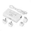 imageTESSAN 600W Pure Sine Wave 220V to 110V Voltage Converter US to Europe Universal Travel Adapter with 4 USB Ports PD 35W QC 30W EUUKAUITIndia Plug Adaptor Step Down Transformer Power Converters