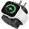 imageCharging Blocks for Apple Watch 3in1 PD 20W USB C Charger Block with Builtin Wireless Watch Charging Dual Ports Wall Charger Compatible with iPhoneiWatchBlueBlack