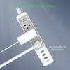 image:imageFlat Plug Power Strip with USB TESSAN Slim Nightstand Desktop Charging Station with 3 USB Ports 3 Electrical Outlet 5 ft Extension Cord Long Power Strip Mountable for Home Office Dorm Essentials
