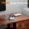 image:imageTESSAN Surge Protector Extension Cord 5Ft Flat Plug Power Strip with 4 Outlets 4 USB Ports1 USB C 20W USB C Cable USB Charger 1050 Joules Protection Suitable for Home Office Dorm GreyGray