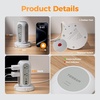image:imageTESSAN Tower Power Strip with Individual Switches Surge Protector with 11 Outlets 4 USB Ports 2 USB C Flat Extension Cord 10 Ft 1625W 20W Charging Station for Multiple Devices for Office DormGrey