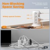 image:imageTESSAN Tower Power Strip with Individual Switches Surge Protector with 12 Outlets 5 USB Ports2 USB C Flat Extension Cord 6 Ft 1250W Charging Station for Multiple Devices Office Dorm GreyGrey