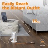 image:imageTESSAN Tower Power Strip with Individual Switches Surge Protector with 12 Outlets 5 USB Ports2 USB C Flat Extension Cord 6 Ft 1250W Charging Station for Multiple Devices Office Dorm GreyGrey