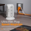 image:imageTESSAN Tower Power Strip with Individual Switches Surge Protector with 12 Outlets 5 USB Ports2 USB C Flat Extension Cord 6 Ft 1250W Charging Station for Multiple Devices Office Dorm GreyGrey