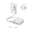 image:imageTESSAN Surge Protector Extension Cord 5Ft Flat Plug Power Strip with 4 Outlets 4 USB Ports1 USB C 20W USB C Cable USB Charger 1050 Joules Protection Suitable for Home Office Dorm GreyGray