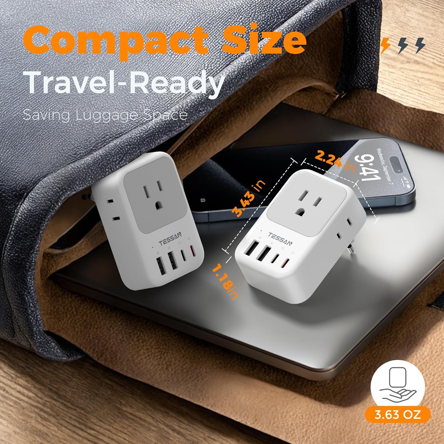 image:imageNew Zealand Power Adapter 2 Pack TESSAN PD 20W US to Australia Plug Adapter with 4 AC Outlets 4 USB Ports 2 USB C Type I Travel Adaptor for USA to Australian Argentina China Fiji AU NZ SamoaType C  Most of Europe