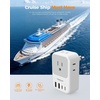 image:imageNew Zealand Power Adapter 2 Pack TESSAN PD 20W US to Australia Plug Adapter with 4 AC Outlets 4 USB Ports 2 USB C Type I Travel Adaptor for USA to Australian Argentina China Fiji AU NZ SamoaType L  Italy Chile