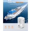 image:imageNew Zealand Power Adapter 2 Pack TESSAN PD 20W US to Australia Plug Adapter with 4 AC Outlets 4 USB Ports 2 USB C Type I Travel Adaptor for USA to Australian Argentina China Fiji AU NZ SamoaType D  India Maldives