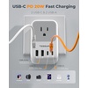 image:imageNew Zealand Power Adapter 2 Pack TESSAN PD 20W US to Australia Plug Adapter with 4 AC Outlets 4 USB Ports 2 USB C Type I Travel Adaptor for USA to Australian Argentina China Fiji AU NZ SamoaType EFGermany France