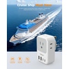 image:imageNew Zealand Power Adapter 2 Pack TESSAN PD 20W US to Australia Plug Adapter with 4 AC Outlets 4 USB Ports 2 USB C Type I Travel Adaptor for USA to Australian Argentina China Fiji AU NZ SamoaType G  UK Ireland