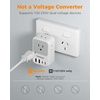 image:imageNew Zealand Power Adapter 2 Pack TESSAN PD 20W US to Australia Plug Adapter with 4 AC Outlets 4 USB Ports 2 USB C Type I Travel Adaptor for USA to Australian Argentina China Fiji AU NZ SamoaType I  Australia China