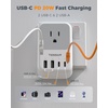 image:imageNew Zealand Power Adapter 2 Pack TESSAN PD 20W US to Australia Plug Adapter with 4 AC Outlets 4 USB Ports 2 USB C Type I Travel Adaptor for USA to Australian Argentina China Fiji AU NZ SamoaType D  India Maldives