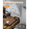 image:imageNew Zealand Power Adapter 2 Pack TESSAN PD 20W US to Australia Plug Adapter with 4 AC Outlets 4 USB Ports 2 USB C Type I Travel Adaptor for USA to Australian Argentina China Fiji AU NZ SamoaType EFGermany France
