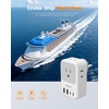 image:imageNew Zealand Power Adapter 2 Pack TESSAN PD 20W US to Australia Plug Adapter with 4 AC Outlets 4 USB Ports 2 USB C Type I Travel Adaptor for USA to Australian Argentina China Fiji AU NZ SamoaType EFGermany France