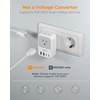 image:imageNew Zealand Power Adapter 2 Pack TESSAN PD 20W US to Australia Plug Adapter with 4 AC Outlets 4 USB Ports 2 USB C Type I Travel Adaptor for USA to Australian Argentina China Fiji AU NZ SamoaType EFGermany France