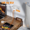 image:imageNew Zealand Power Adapter 2 Pack TESSAN PD 20W US to Australia Plug Adapter with 4 AC Outlets 4 USB Ports 2 USB C Type I Travel Adaptor for USA to Australian Argentina China Fiji AU NZ SamoaType C  Most of Europe