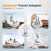 image:imageTESSAN 1600W Pure Sine Wave 220V to 110V Voltage Converter US to EuropeUniversal Travel Adapter with 2 AC and 4 USB Ports 2 USB C PD 35W EUUKAUFrance Plug Adapter Combo Step Down Transformer