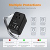 image:imageTESSAN 220 to 110 Voltage Converter US to Europe International Power Adapter with 4 USB Ports2 USB C 2 AC and EUUKAU Plug Universal Power Converter Adapter Combo Step Down Transformer BlackBlack 2 Outlets  4 USB Ports