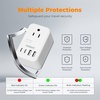 image:imageTESSAN 220 to 110 Voltage Converter US to Europe International Power Adapter with 4 USB Ports2 USB C 2 AC and EUUKAU Plug Universal Power Converter Adapter Combo Step Down Transformer Black2 Outlets  4 USB Ports