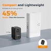 image:imageTESSAN 220 to 110 Voltage Converter US to Europe International Power Adapter with 4 USB Ports2 USB C 2 AC and EUUKAU Plug Universal Power Converter Adapter Combo Step Down Transformer BlackBlack 2 Outlets  4 USB Ports