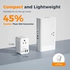 image:imageTESSAN 220 to 110 Voltage Converter US to Europe International Power Adapter with 4 USB Ports2 USB C 2 AC and EUUKAU Plug Universal Power Converter Adapter Combo Step Down Transformer Black2 Outlets  4 USB Ports