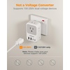 image:imageUS to India Plug Adapter 2Pack TESSAN India Power Adapter with 4 AC Outlets amp 5 USB Ports 3 USBC 28W Type D Travel Adaptor for USA to India Bangladesh Maldives Nepal PakistanType D  India Maldives