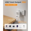 image:imageUS to India Plug Adapter 2Pack TESSAN India Power Adapter with 4 AC Outlets amp 5 USB Ports 3 USBC 28W Type D Travel Adaptor for USA to India Bangladesh Maldives Nepal PakistanType I  Australia China