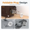 image:imageTESSAN USB C Charger Block 20W PD Fast Charging Adapter with Foldable Plug 1875W Power Outlet Extender4 AC and 4 USB for Cruise Home Office Dorm Room Essentials BlackGrey