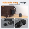 image:imageTESSAN USB C Charger Block 20W PD Fast Charging Adapter with Foldable Plug 1875W Power Outlet Extender4 AC and 4 USB for Cruise Home Office Dorm Room Essentials BlackBlack