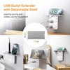 image:imageTESSAN Wall Outlet Extender with Shelf and Dimmable Night Light Multi Plug Electrical Outlet with 6 AC and 3 USB 1 USB C 2 USB A Charging Ports Surge Protector for Home Office Dorm Room