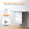image:imageTESSAN Wall Outlet Extender with Shelf and Dimmable Night Light Multi Plug Electrical Outlet with 6 AC and 3 USB 1 USB C 2 USB A Charging Ports Surge Protector for Home Office Dorm Room
