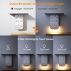 image:imageTESSAN Wall Outlet Extender with Shelf and Dimmable Night Light Multi Plug Electrical Outlet with 6 AC and 3 USB 1 USB C 2 USB A Charging Ports Surge Protector for Home Office Dorm Room
